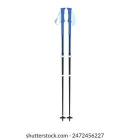 Vector illustration of Nordic Walking poles