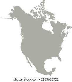 Vektorgrafik der Nordamerika-Karte