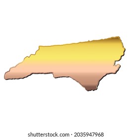 Vektorgrafik von North Carolina Karte