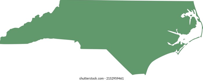 Vector illustration of North Carolina map