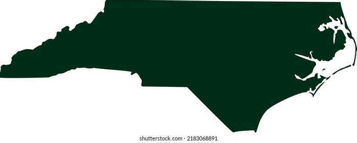 Vector Illustration of North Carolina map