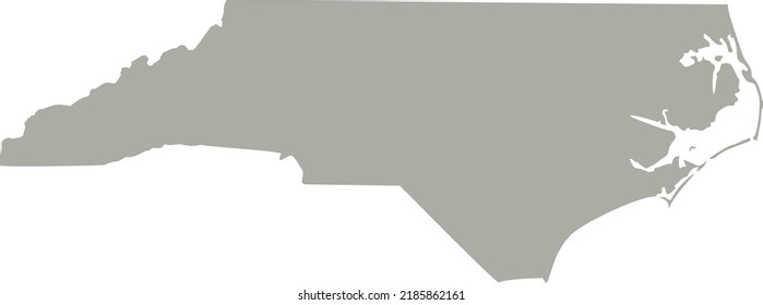 Vector Illustration of North Carolina map