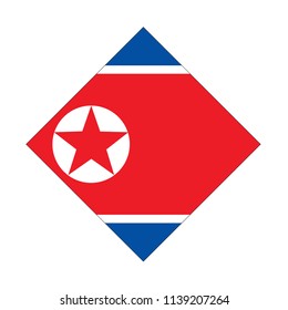 vector illustration of North Korea flag