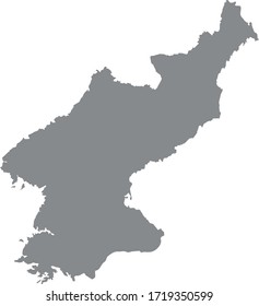 vector illustration of North Korea map