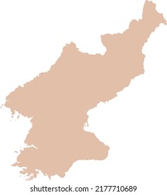 Vector Illustration of North Korea map