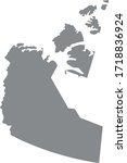 vector illustration of Northwest Territories map