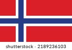 vector illustration of Norway flag.