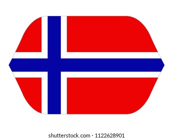 vector illustration of Norway flag 