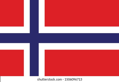 vector illustration of Norway flag