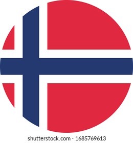 vector illustration of Norway flag