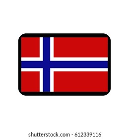 vector illustration of Norway flag