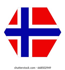 vector illustration of Norway flag