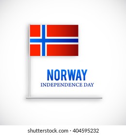 Vector illustration of  Norway Independence Day.
