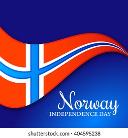 Vector illustration of  Norway Independence Day.