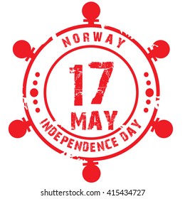 Vector illustration of Norway Independence Day.