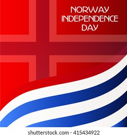 Vector illustration of Norway Independence Day.