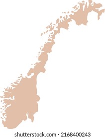 Vector Illustration of Norway map