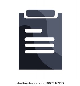 vector illustration of note icon.  flat minimalist design eps 10