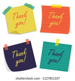 Vector Illustration Of Note Papers