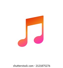 Vector illustration of note sign