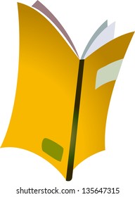 Vector illustration of a notebook