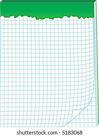 A vector illustration of notebook