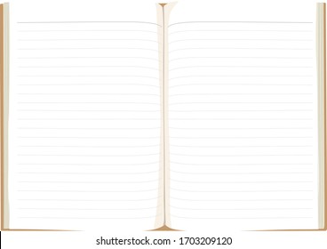 Vector illustration of Notebook background.