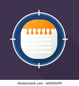 Vector illustration of notebook icon