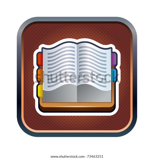 Vector illustration of
notebook icon