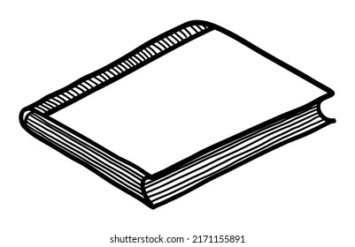 ILUSTRACIÓN DE VECTORES DE UN PORTÁTIL AISLADO EN UN FONDO BLANCO. DIBUJO A MANO