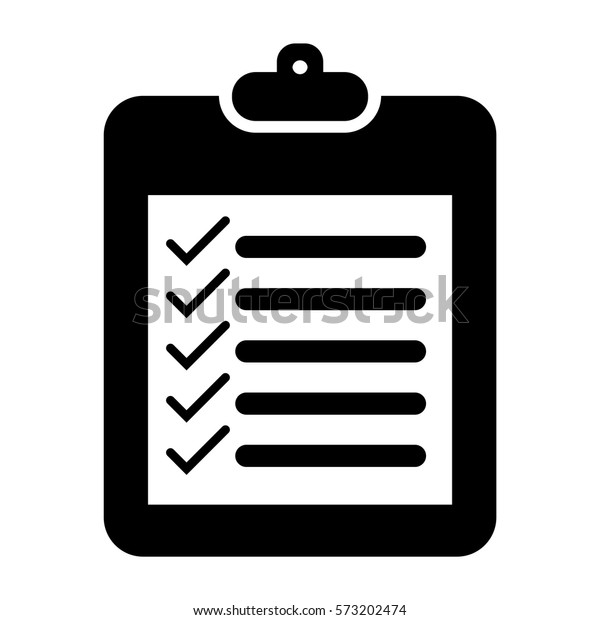 Vector Illustration Notepad Icon Black Stock Vector Royalty Free