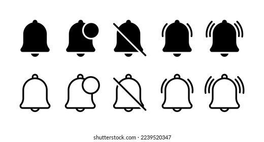 Vektorgrafik des Symbols "Notification Bell" einzeln