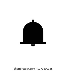 vector illustration of notification icon with a white background