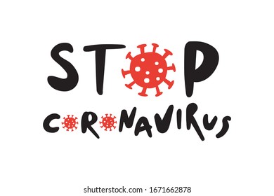 Vector illustration. Novel coronavirus (2019-nCoV). Concept of coronavirus quarantine. Isolated vector illustration in cartoon style