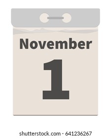 Vector illustration, November 1
