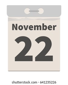 Vector illustration, November 22