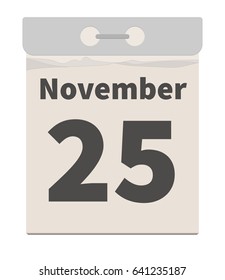 Vector illustration, November 25