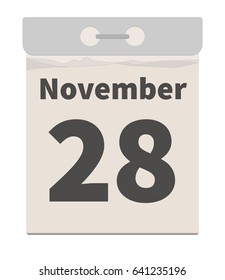Vector illustration, November 28