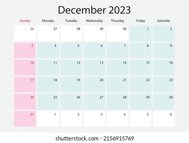 Vector illustration november of calendar year 2023. Sunday starts on Sunday. 2023 yearly calendar template. Calendar design in black and white, Sunday in red. vector
