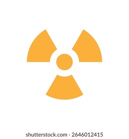 Vector illustration of a Nuclear in flat style isolated in white background