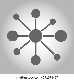 vector illustration Nuclear, radioactive vector icon or symbol
