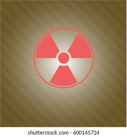 Vector illustration of Nuclear, radioactive vector icon
