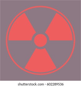 Vector illustration of Nuclear, radioactive icon vector illustration
