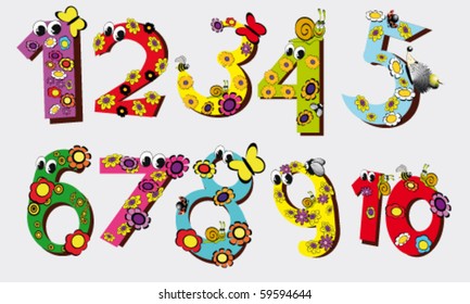 vector illustration of number