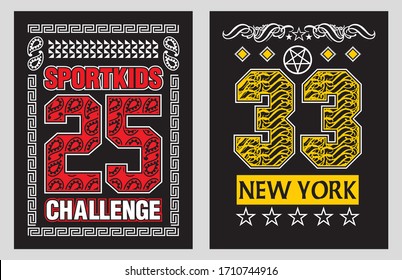 vector illustration of number and typograhy design,eps10.