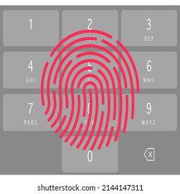 Vector illustration of a numeric keypad icon. Numeric keypad icons for phones, tablets, laptops.