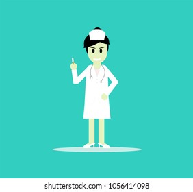 Vector illustration of nurse