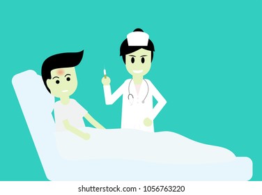 Vector illustration of nurse
