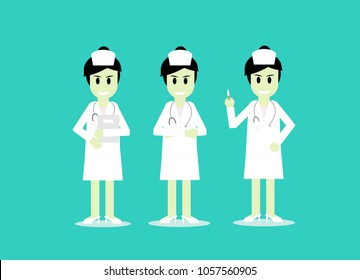 Vector illustration of nurse