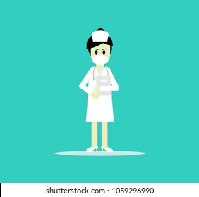 Vector illustration of nurse